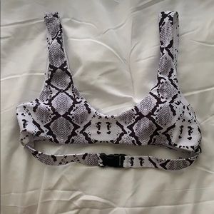 Snake skin bathing suit top